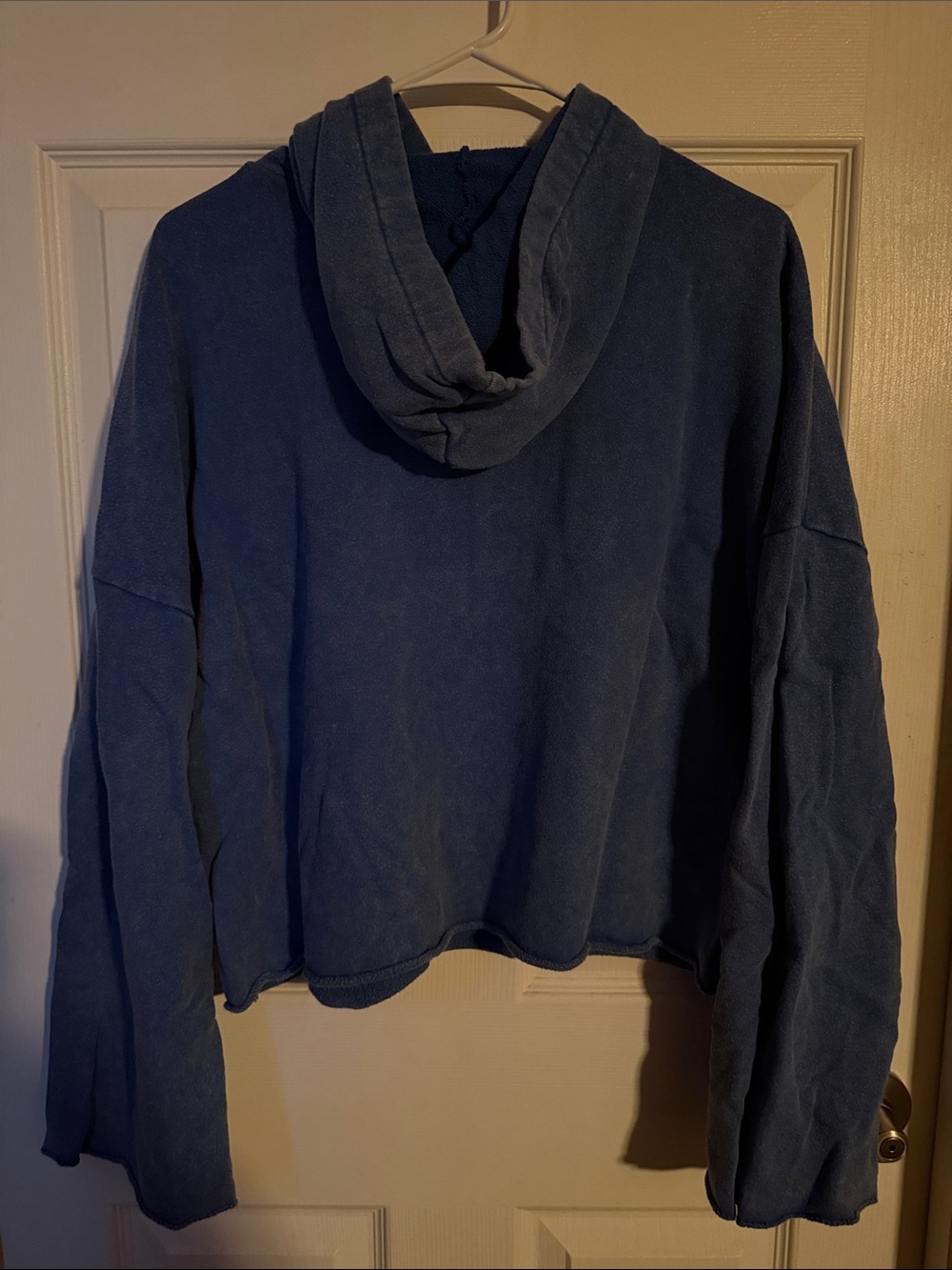 Lucky Brand Blue Pullover Hoodie with White Bear Graphic - Picture 5 of 5